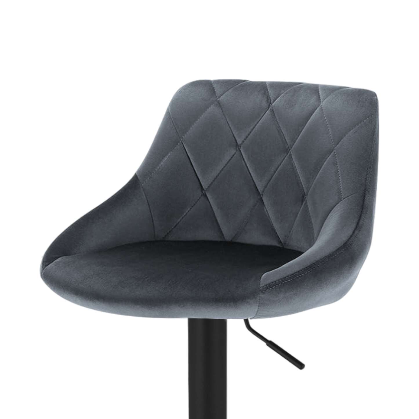 Barhocker | 2 Stück | Anthrazit | Kunstleder | Drehbar | Höhenverstellbar