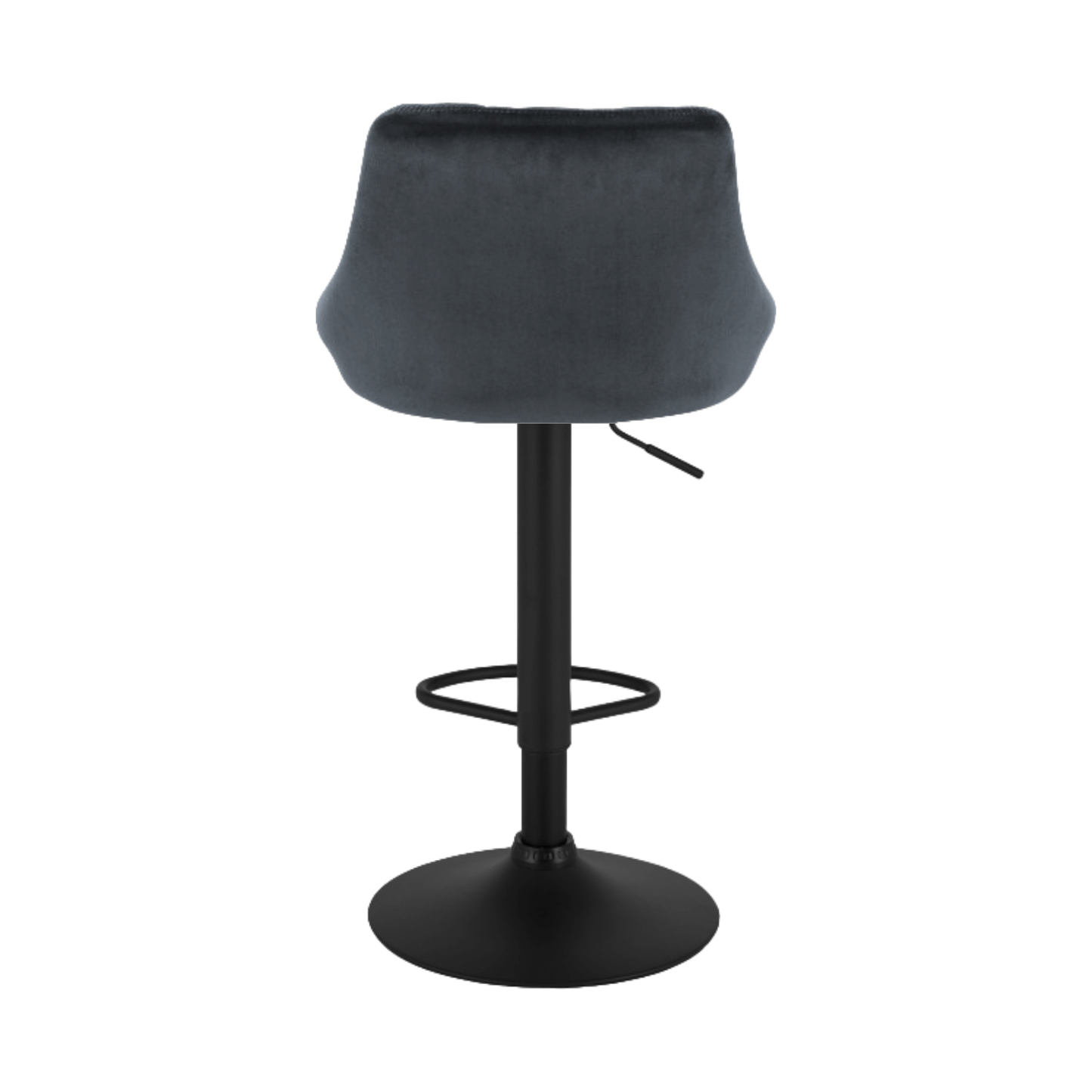 Barhocker | 2 Stück | Anthrazit | Kunstleder | Drehbar | Höhenverstellbar