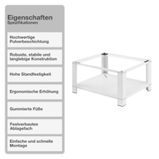 Untergestell für Waschmaschine | Stauraum | Weiß | Ablagefach | Trockner