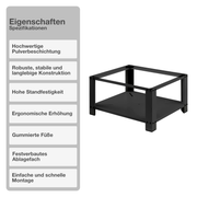 Untergestell für Waschmaschine| Stauraum | Schwarz | Ablagefach | Trockner