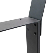 Bankgestell | Abnehmbare Rückenlehne | Stahl | Schwarz | 40x78,5cm | Kufen