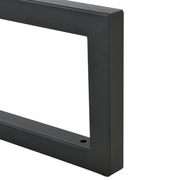 Wandkonsole | 2 Stück | Schwarz | 300x150x30mm | Konsolenträger | Wandhalterung | Rechteckig