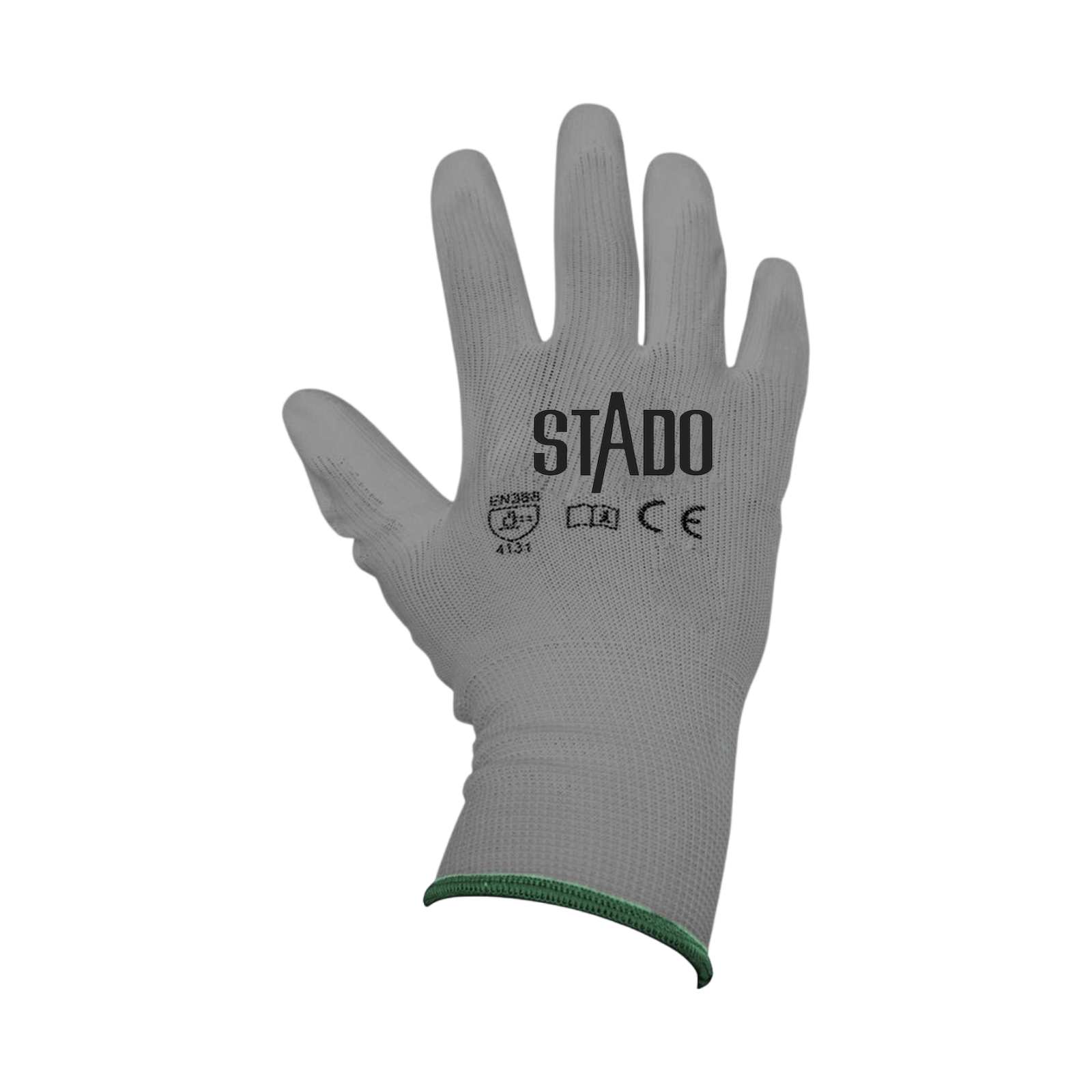 Arbeitshandschuhe | Nylon | PU-Beschichtung | 12 Paar | XXL | Grau