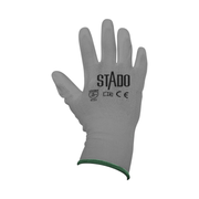 Arbeitshandschuhe | Nylon | PU-Beschichtung | 12 Paar | XXL | Grau