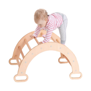 Kletterbogen | Holz | Natur | 89x52x45,5cm | Montessori | Kinder | Spielzeug