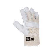 Arbeitshandschuhe | Rindspaltleder | 8-M | 12 Paar | Gartenhandschuhe
