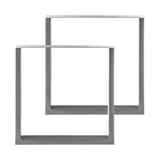 Tischgestell | 2 Stück | Hellgrau | 70x72cm | Tischbeine | Untergestell