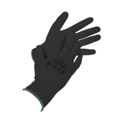 Arbeitshandschuhe | Nylon | PU-Beschichtung | 12 Paar | XXL | Schwarz