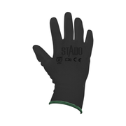 Arbeitshandschuhe | Nylon | PU-Beschichtung | 12 Paar | XXL | Schwarz