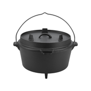 Dutch Oven | Gusseisen | 7,3L | Feuertopf | Kochtopf | Schmortopf | Deckel