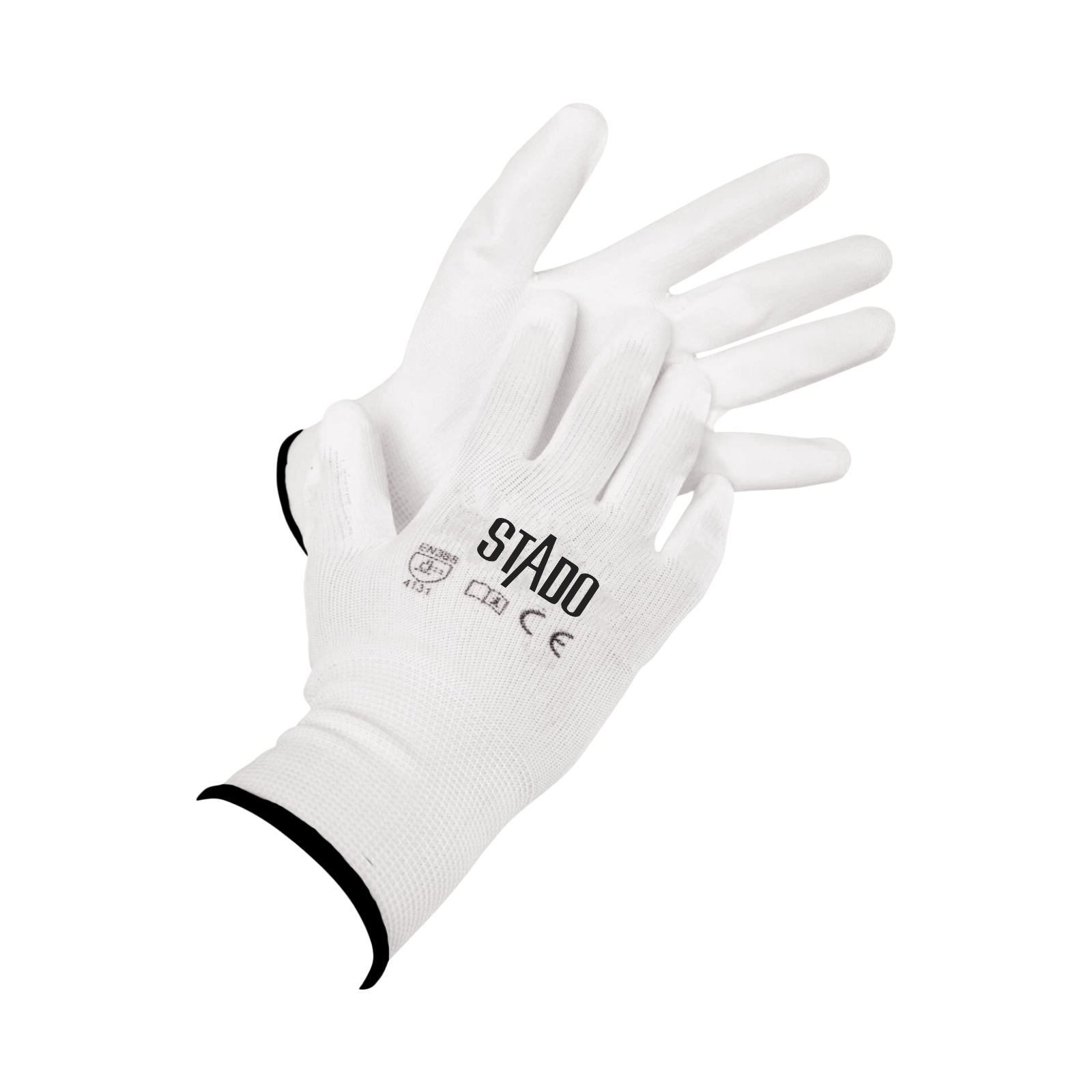 Arbeitshandschuhe | Nylon | PU-Beschichtung | 12 Paar | XL | Weiß