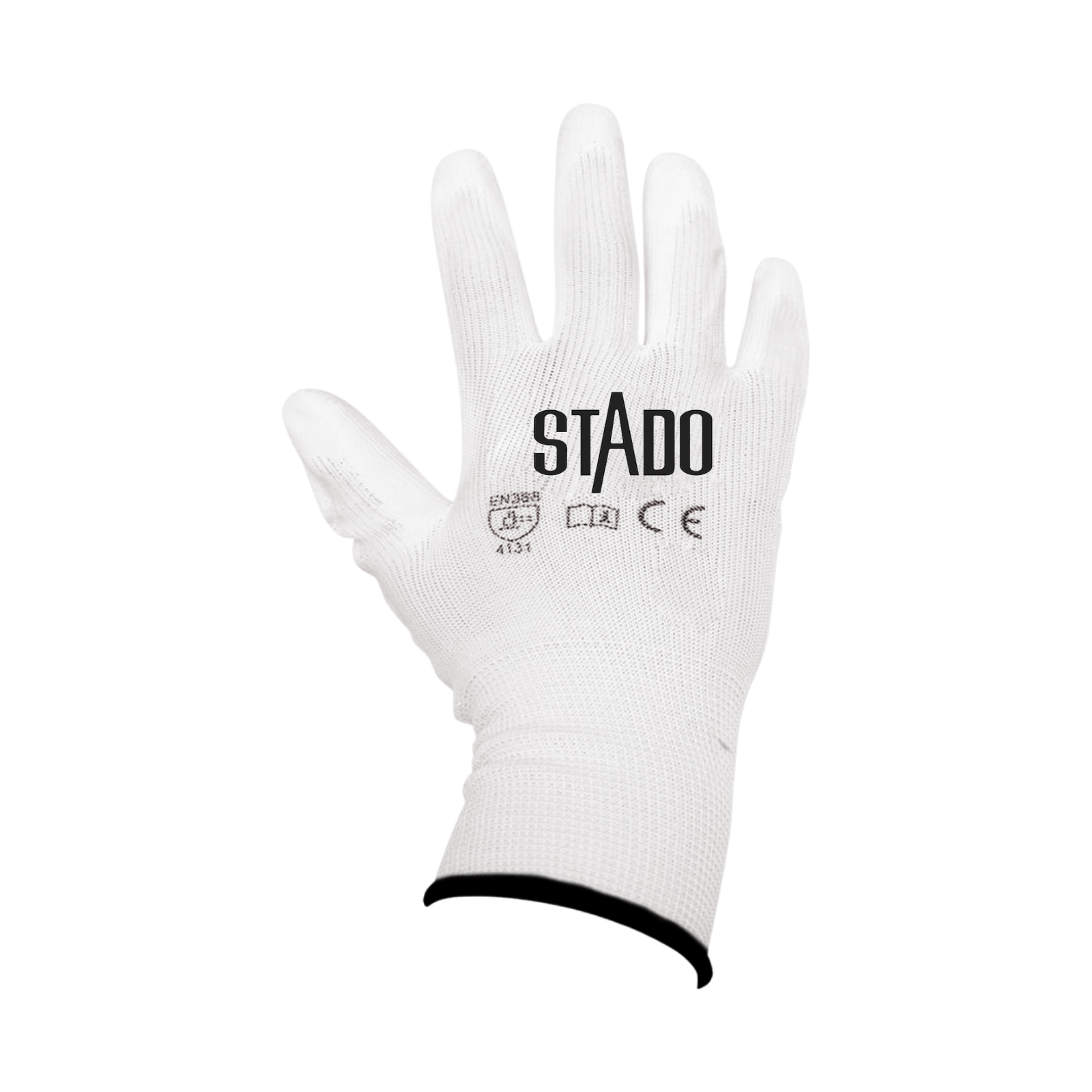Arbeitshandschuhe | Nylon | PU-Beschichtung | 12 Paar | XL | Weiß