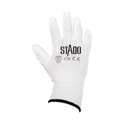 Arbeitshandschuhe | Nylon | PU-Beschichtung | 12 Paar | XL | Weiß