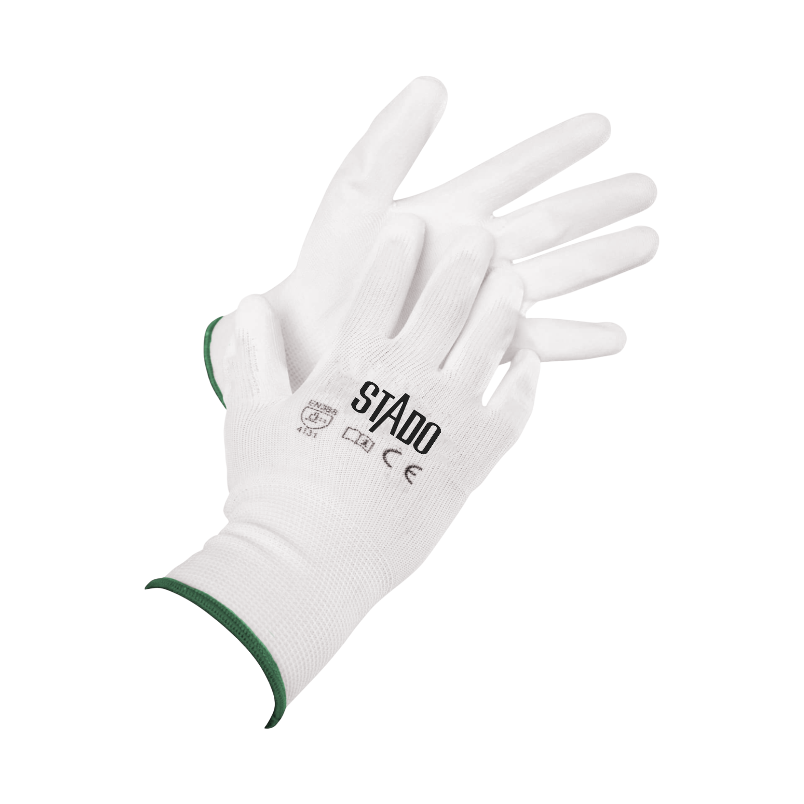 Arbeitshandschuhe | Nylon | PU-Beschichtung | 24 Paar | XXL | Weiß