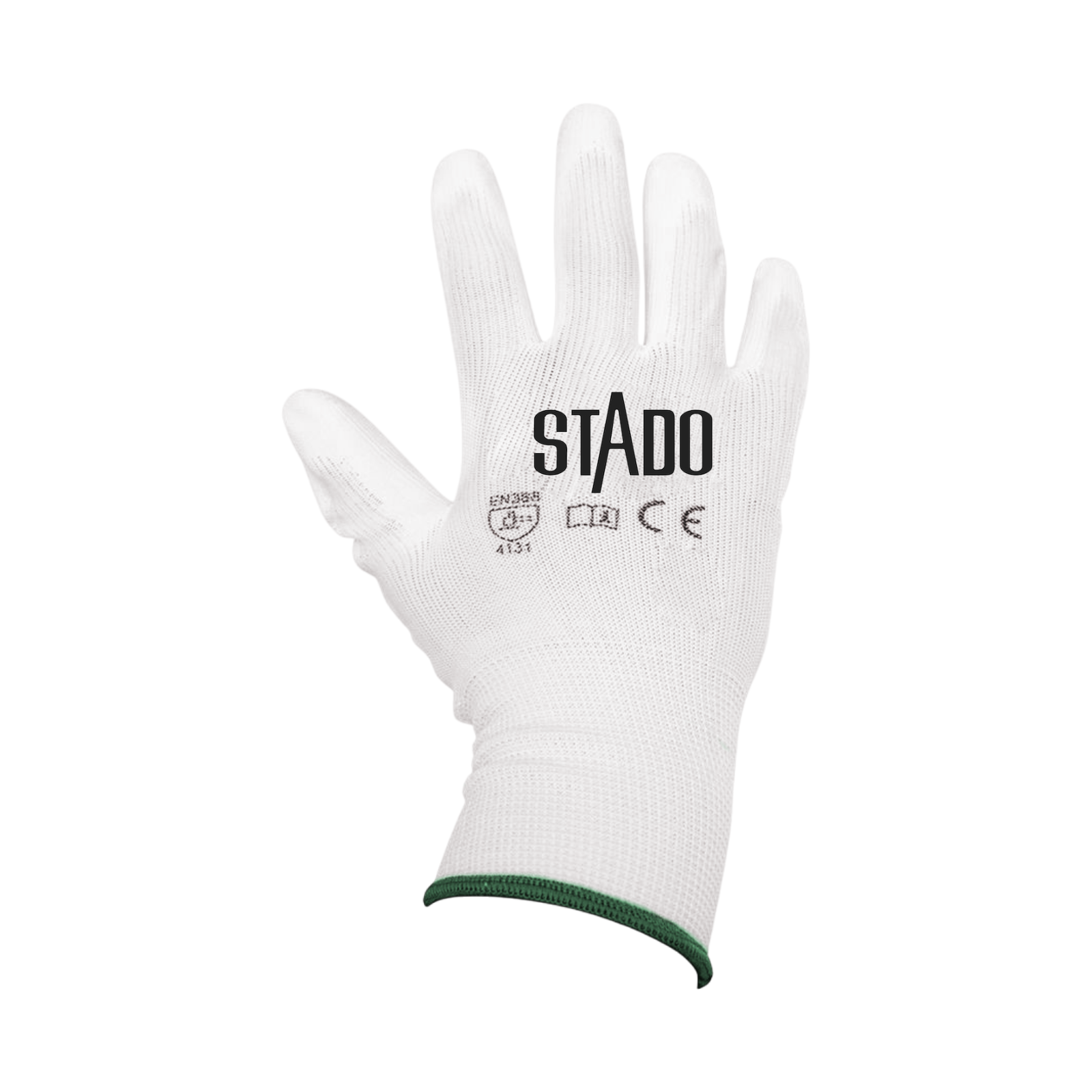 Arbeitshandschuhe | Nylon | PU-Beschichtung | 12 Paar | XXL | Weiß